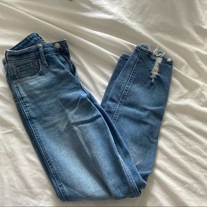 high waisted hollister jeans